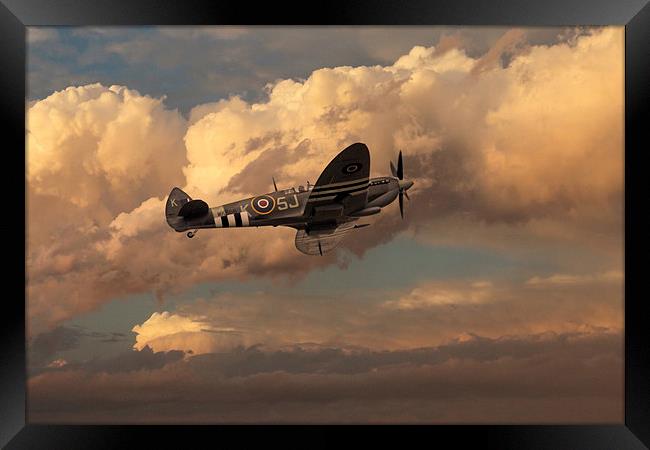 Supermarine Spitfire Mk LFIX  Framed Print by J Biggadike