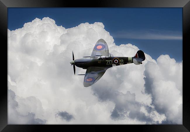 Spitfire Mk IXB  Framed Print by J Biggadike
