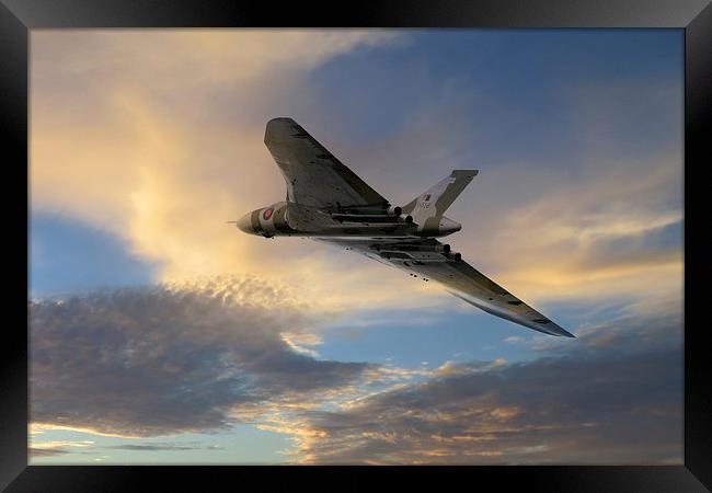 XH558 Take Off  Framed Print by J Biggadike