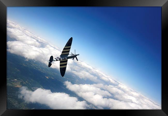 Spitfire Flight  Framed Print by J Biggadike