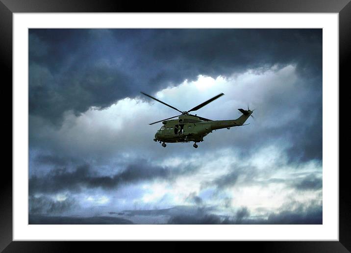 RAF Puma  Framed Mounted Print by J Biggadike