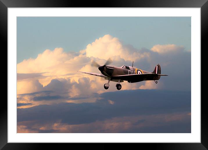 Guy Martins Spitfire  Framed Mounted Print by J Biggadike