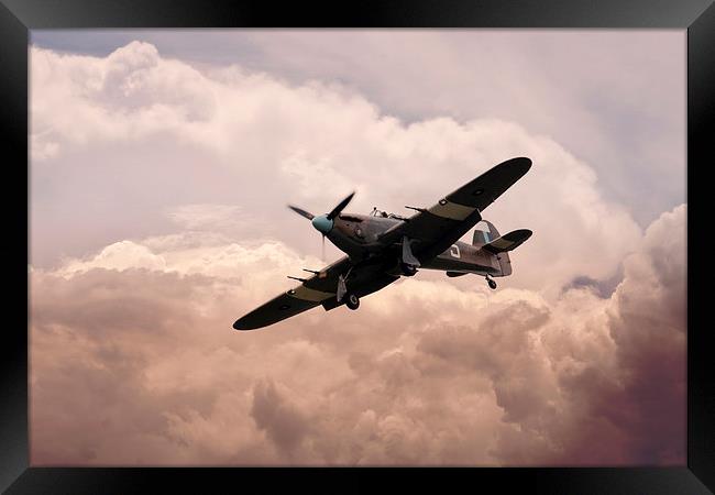 Warbirds - Hawker Hurricane  Framed Print by J Biggadike