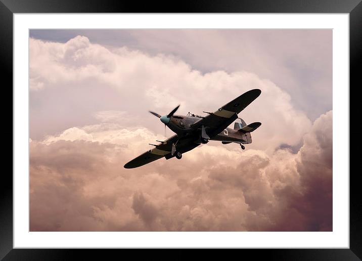 Warbirds - Hawker Hurricane  Framed Mounted Print by J Biggadike