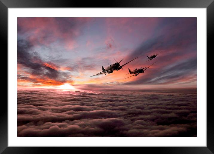 Supermarine Spitfire Warriors  Framed Mounted Print by J Biggadike