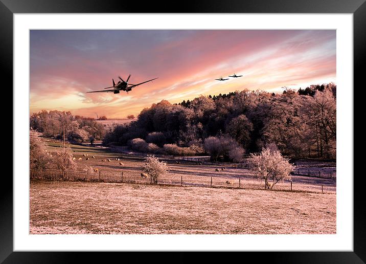 A Cold Winters Morning  Framed Mounted Print by J Biggadike