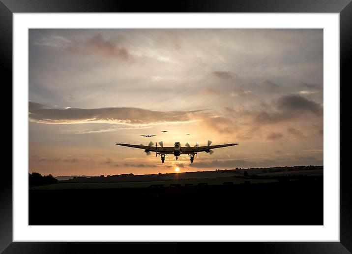 Lancasters Head Out Framed Mounted Print by J Biggadike