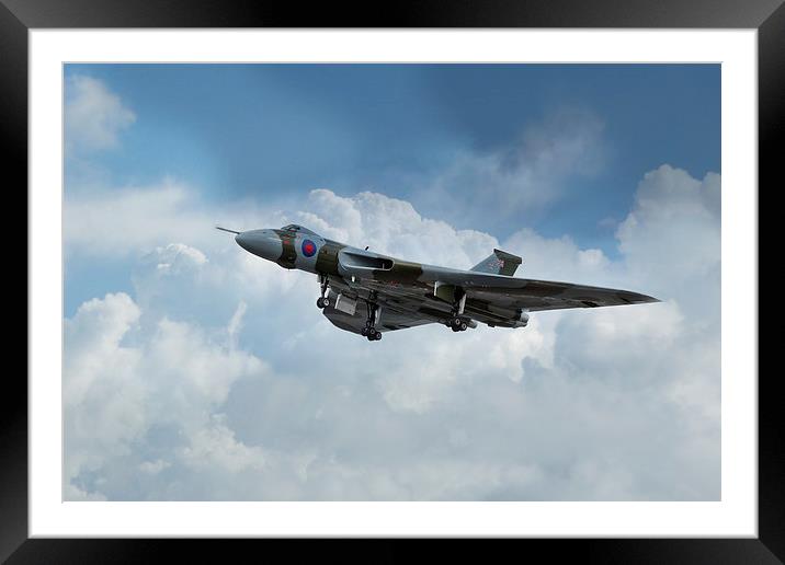 XH558 Vulcan  Framed Mounted Print by J Biggadike