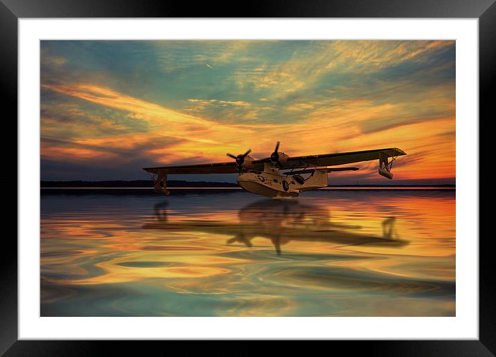 Plane Sailing  Framed Mounted Print by J Biggadike