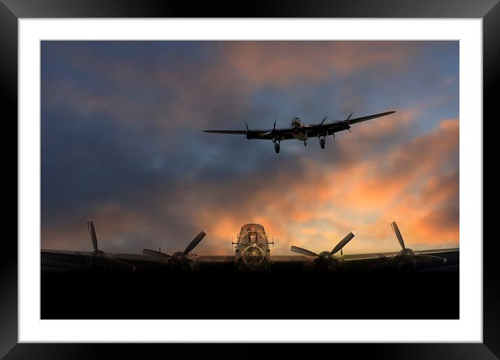 Lancaster Skies  Framed Mounted Print by J Biggadike