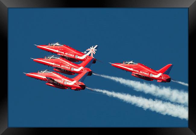 The Red Arrows Train  Framed Print by J Biggadike