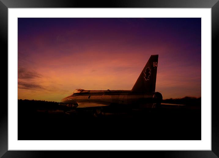 Lightning Sunset  Framed Mounted Print by J Biggadike