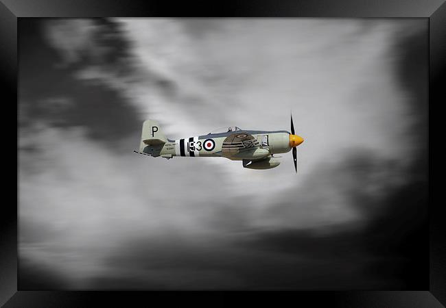 Sea Fury  Framed Print by J Biggadike