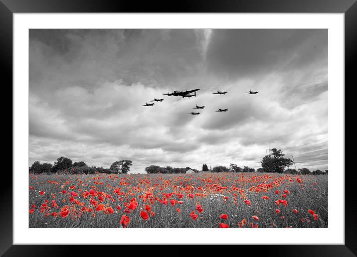  Battle Of Britain Anniversary - Selective Framed Mounted Print by J Biggadike