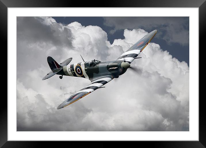 Supermarine Spitfire Mk Vb AB910  Framed Mounted Print by J Biggadike