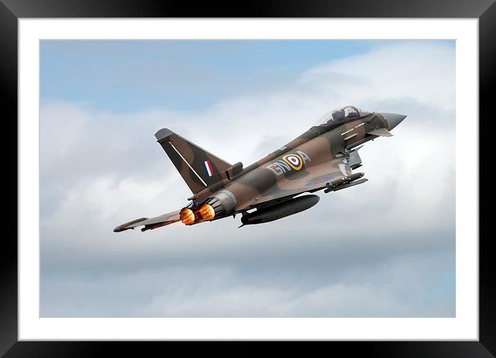 RAF Typhoon Display Framed Mounted Print by J Biggadike