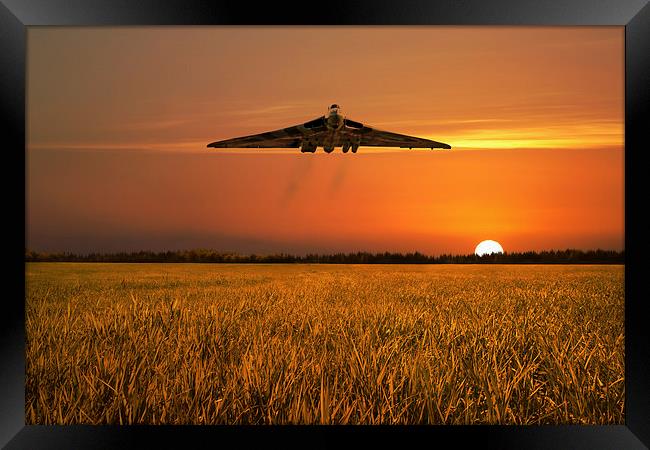 Vulcan Farewell Fly Past Framed Print by J Biggadike