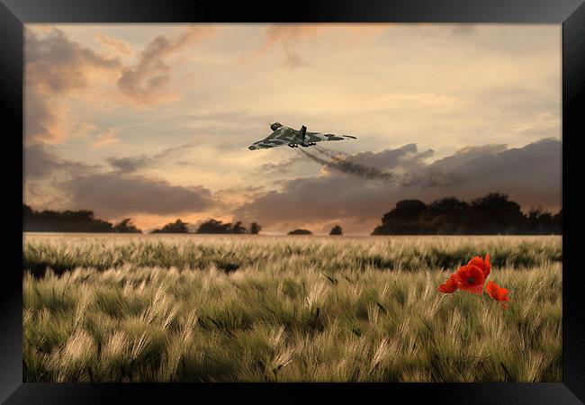 Final Vulcan Flight Framed Print by J Biggadike
