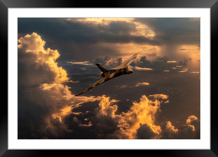 Vulcan Flying Forever Framed Mounted Print by J Biggadike