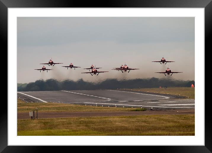 Getting Airborne Framed Mounted Print by J Biggadike