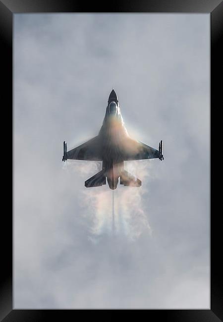 Belgian F16 Technicolour Framed Print by J Biggadike