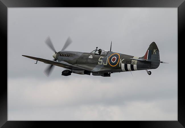 Spitfire MK356 Mk LFIXe Framed Print by J Biggadike