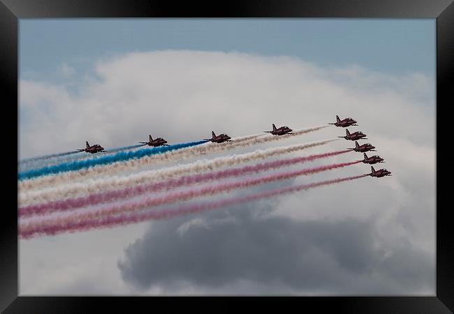 2015 Red Arrows Framed Print by J Biggadike