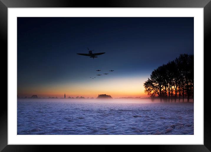 Squadron Gets Airborne Framed Mounted Print by J Biggadike