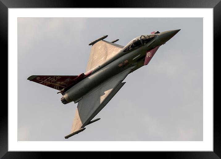 RAF Typhoon Framed Mounted Print by J Biggadike