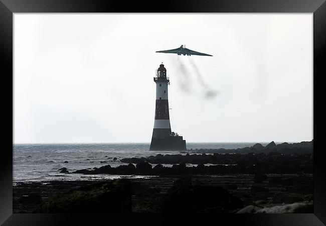 Vulcan And The Lighthouse Framed Print by J Biggadike