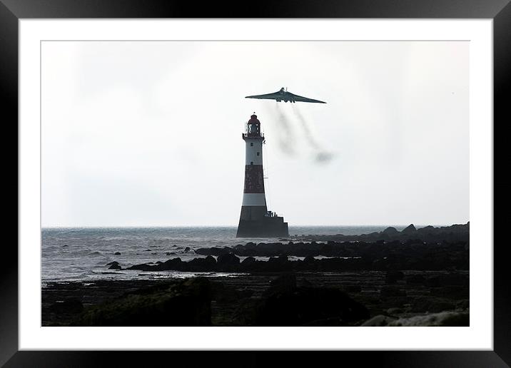 Vulcan And The Lighthouse Framed Mounted Print by J Biggadike