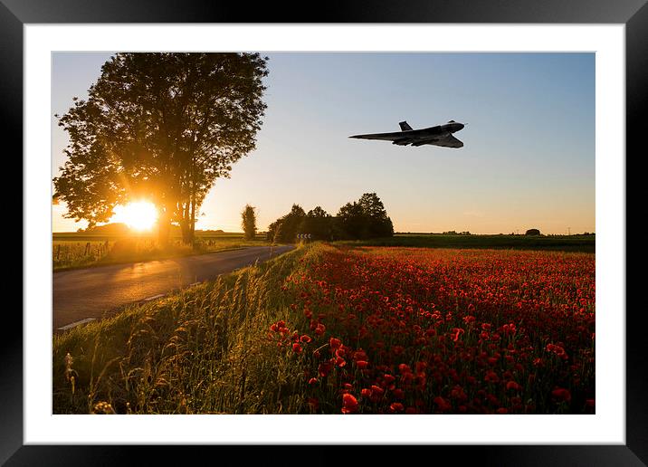 Bomber Sundown Framed Mounted Print by J Biggadike