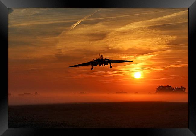 Vulcan Return To Base Framed Print by J Biggadike