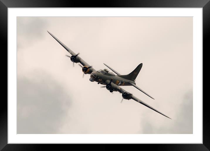 Sally B Flying Fortress Framed Mounted Print by J Biggadike