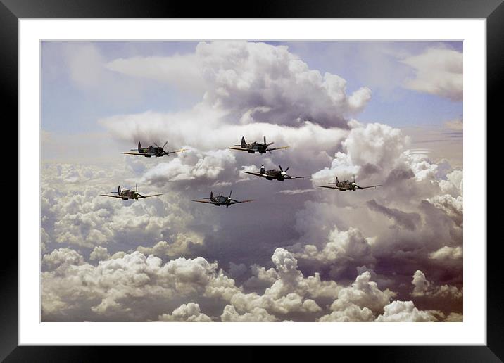 Spitfire Gang Framed Mounted Print by J Biggadike