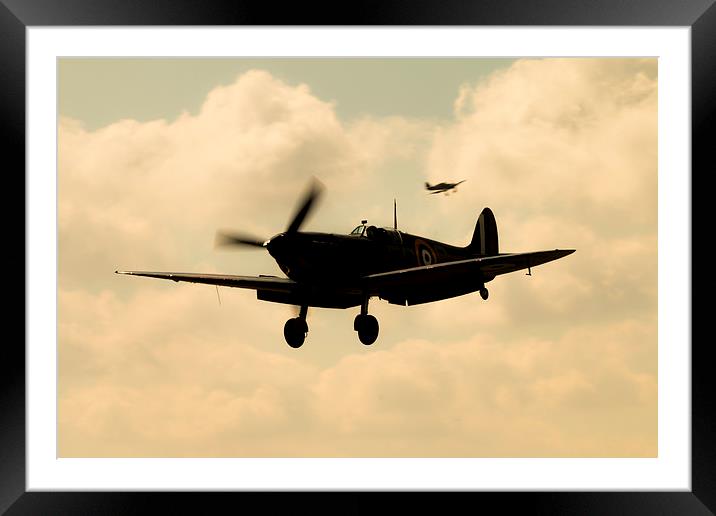 Warbirds on Approach Framed Mounted Print by J Biggadike