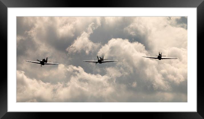 Hawker Hurricanes Framed Mounted Print by J Biggadike
