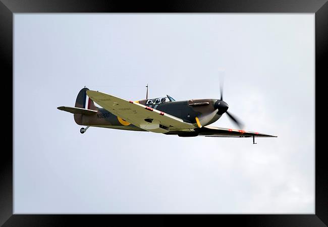 Spitfire N3200 Framed Print by J Biggadike