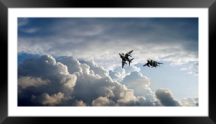 Harriers Framed Mounted Print by J Biggadike
