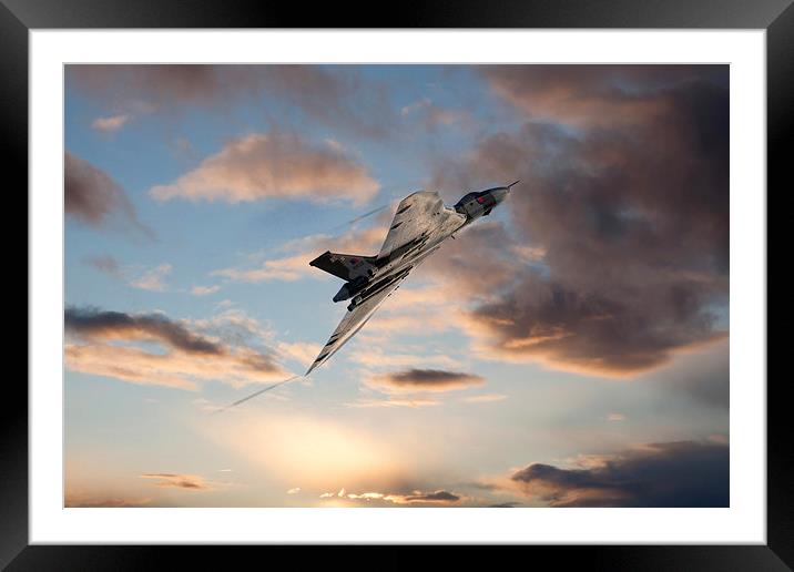 Vulcan Climb Out Framed Mounted Print by J Biggadike