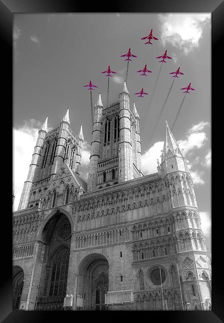 Reds Over The Cathedral Framed Print by J Biggadike