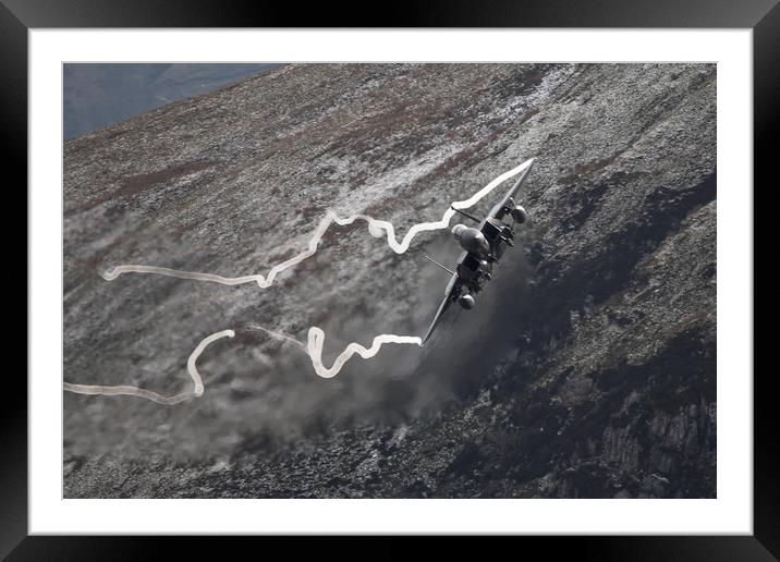 F15 Eagle Mach Loop Framed Mounted Print by J Biggadike