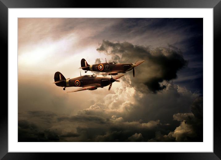 WW2 Front Line Fighters Framed Mounted Print by J Biggadike