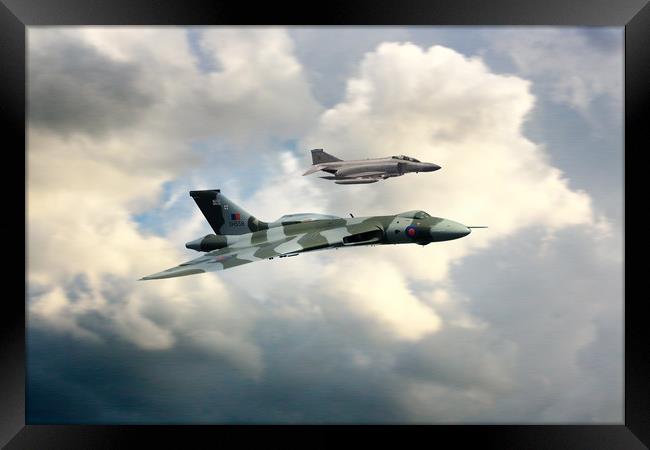 Vulcan and Phantom Framed Print by J Biggadike