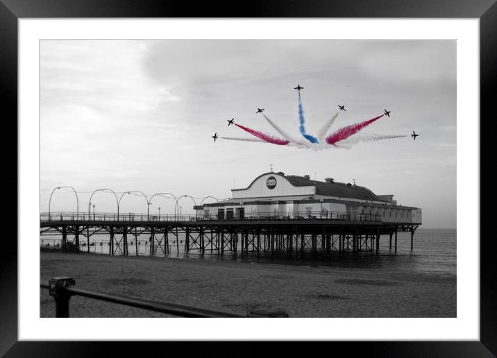 Rd Arrows over Cleethorpes Pier Framed Mounted Print by J Biggadike