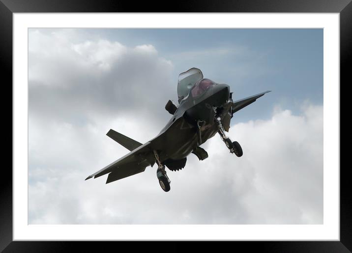 RAF F35 Lightning II Framed Mounted Print by J Biggadike