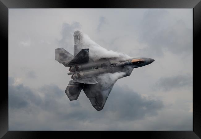 F22 Raptor Framed Print by J Biggadike