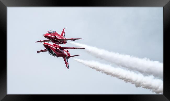 Red Arrows Reflection Framed Print by J Biggadike