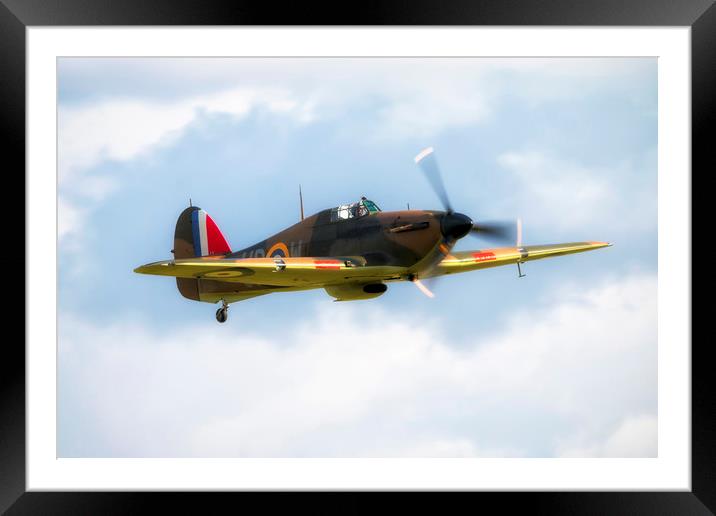 Hurricane Mk I R4118 Framed Mounted Print by J Biggadike