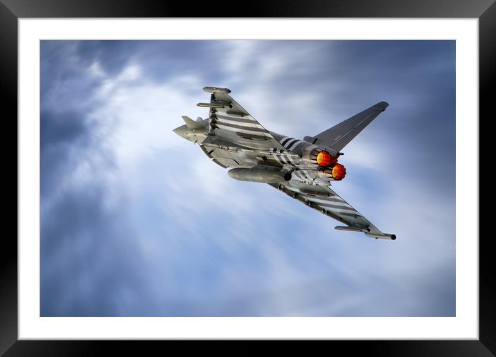 Eurofighter Typhoon Climb Framed Mounted Print by J Biggadike